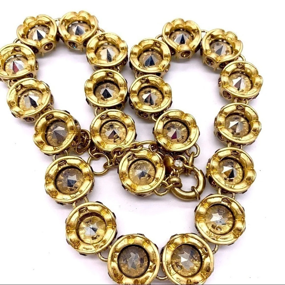 J. Crew Gray Crystal Linked Necklace - Picture 5 of 5